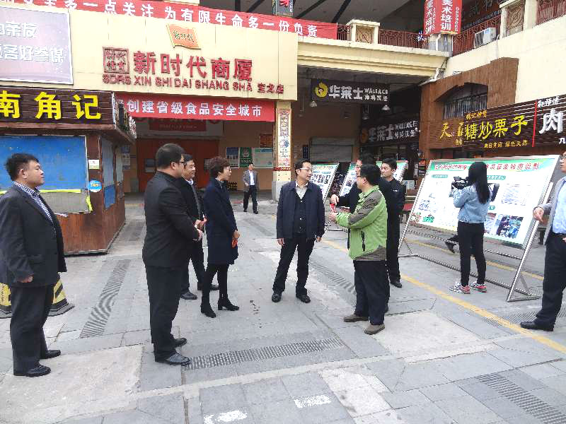 省食安办副主任省食药局副局长到宝龙新时代商厦验收工作